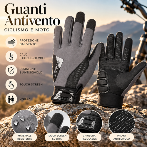 Guanti Antivento da Ciclismo e Moto
