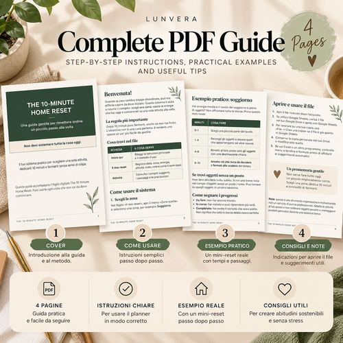The 10-Minute Home Reset | Interactive Home Organization Planner