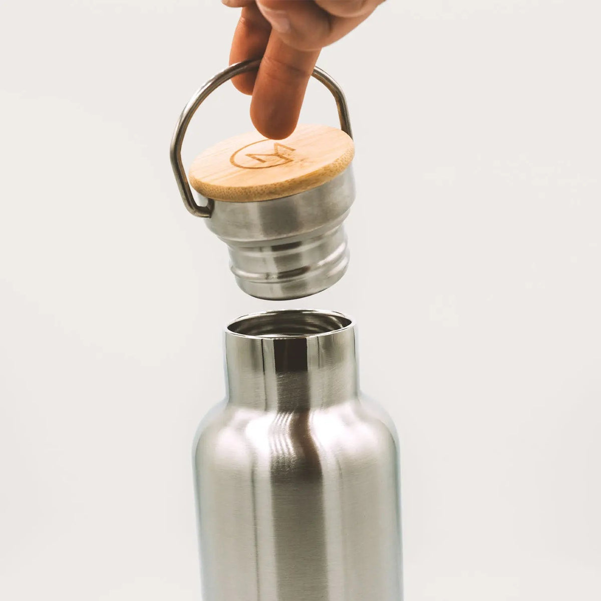 Borraccia termica acciaio e bambù, 500/750 ml